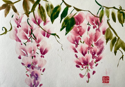 Chinesische Blumenmalerei